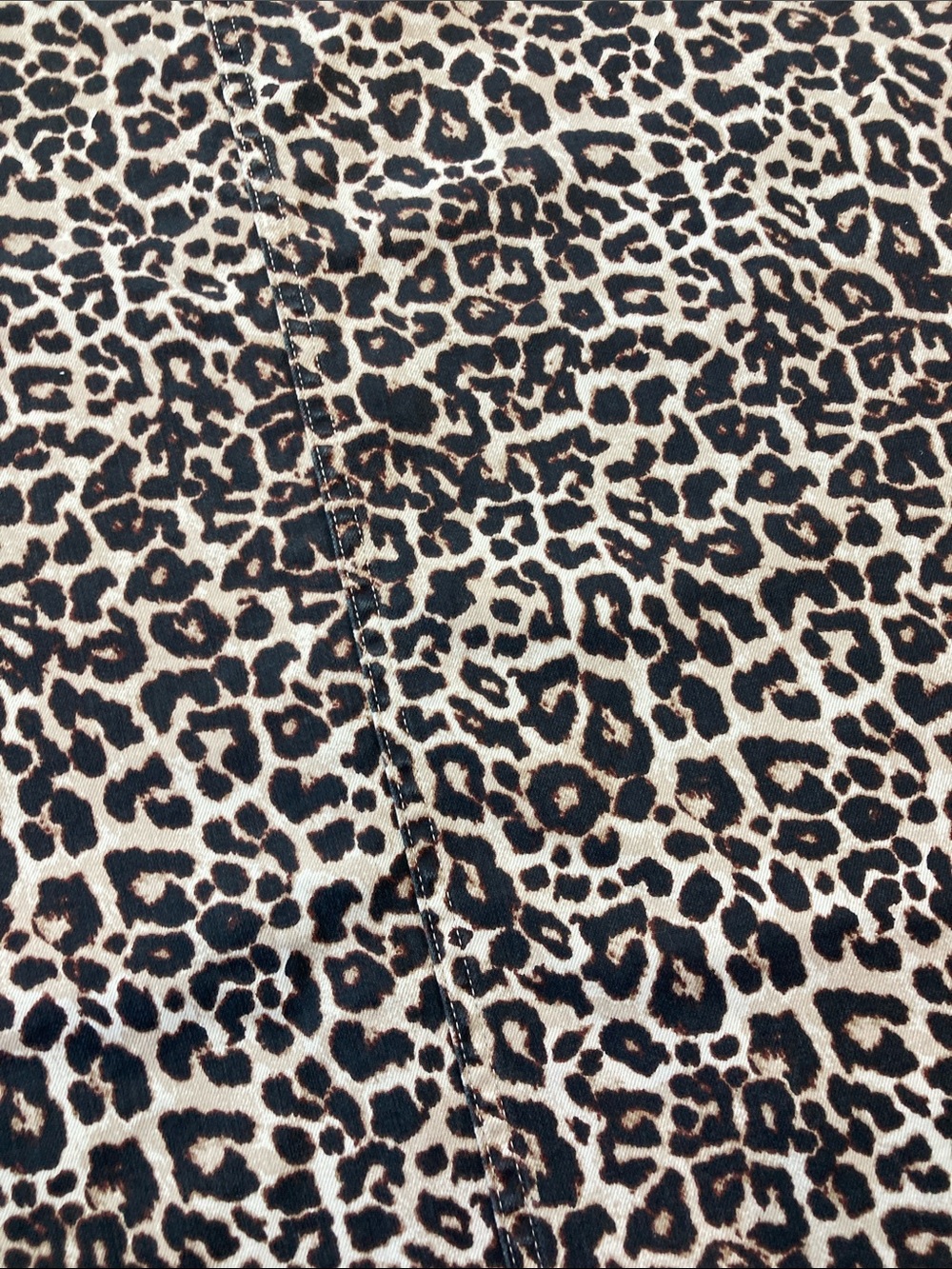Liz Claiborne Leopard Print Denim Maxi 16 - Picture 2 of 9